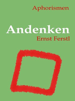 cover image of Andenken